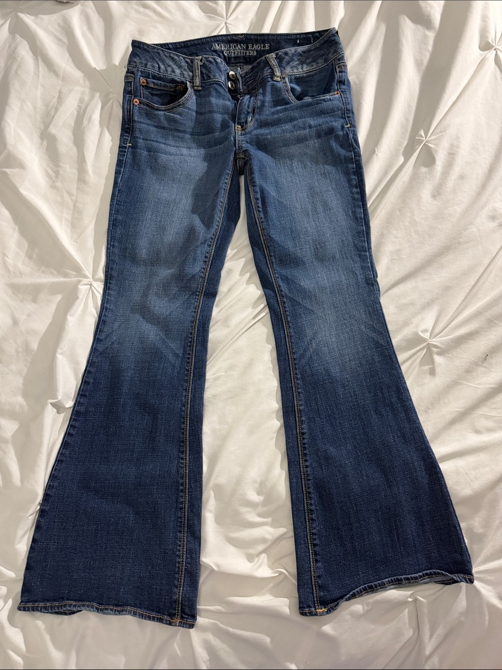 American Eagle Outfitters Dark Blue Flare Jeans